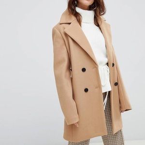 ASOS Fashion Union Camel Peacoat